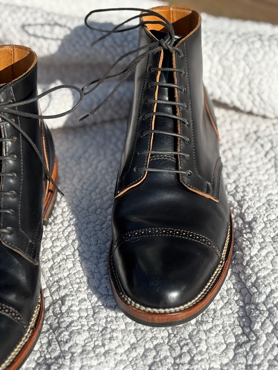 Beautiful Viberg Service Boots, 2030 Last. Black Shell Cordovan , Size 9 main image 14